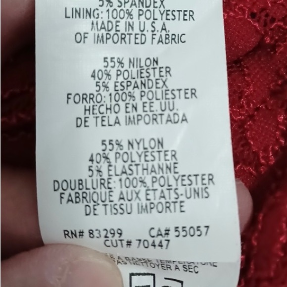 Lulu’s Red Lace Dress - Picture 2 of 3